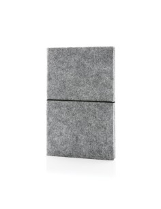 Taccuino A5 con copertina morbida in feltro certificato GRS