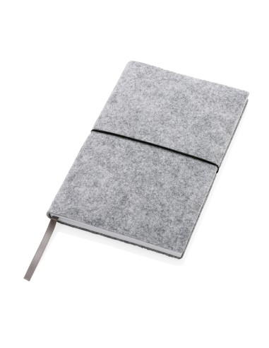 Taccuino A5 con copertina morbida in feltro certificato GRS