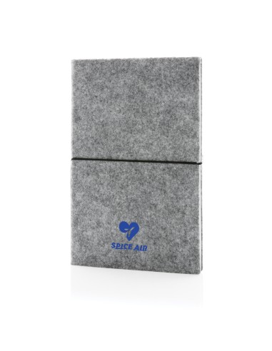 Taccuino A5 con copertina morbida in feltro certificato GRS
