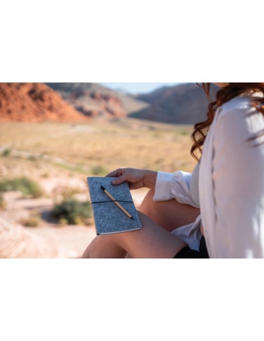 Taccuino A5 con copertina morbida in feltro certificato GRS