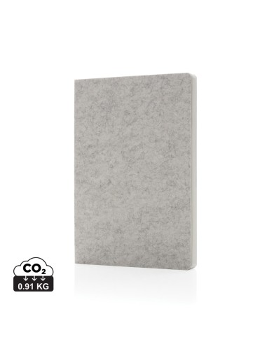Taccuino A5 Phrase in feltro riciclato certificato GRS