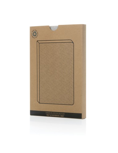 Taccuino A5 Phrase in feltro riciclato certificato GRS