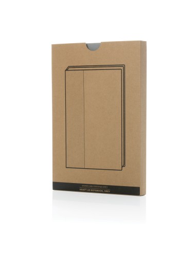 Taccuino A5 in RPET e Kraft con certificazione GRS