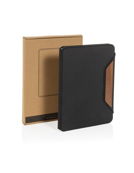 Portablocco A5 Teri in rPET AWARE™ e noce