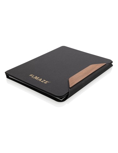 Portablocco A4 Teri in rPET AWARE™ e noce