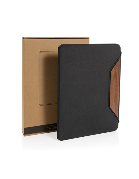 Portablocco A4 Teri in rPET AWARE™ e noce