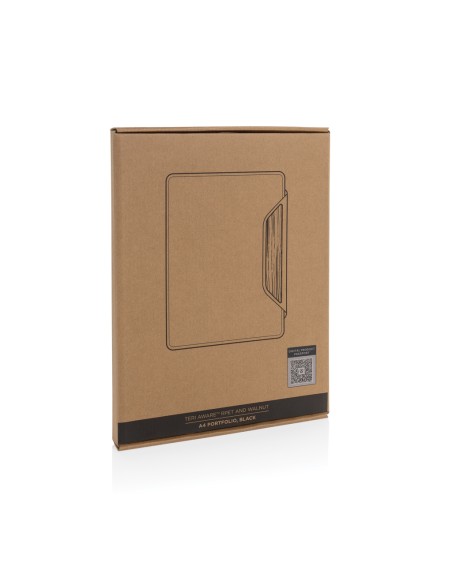 Portablocco A4 Teri in rPET AWARE™ e noce