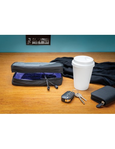 Custodia portatile con sterilizzatore UV-C con batteria