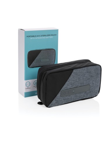 Custodia portatile con sterilizzatore UV-C con batteria