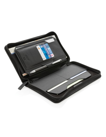 Portafoglio da viaggio RFID Swiss Peak Heritage in rPU RCS