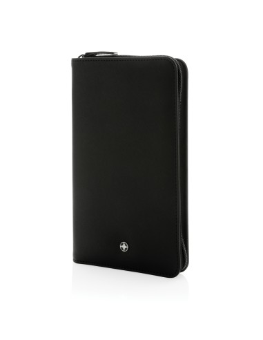 Portafoglio da viaggio RFID Swiss Peak Heritage in rPU RCS