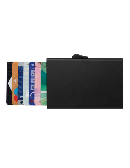 Porta carte di credito RFID in alluminio C-Secure