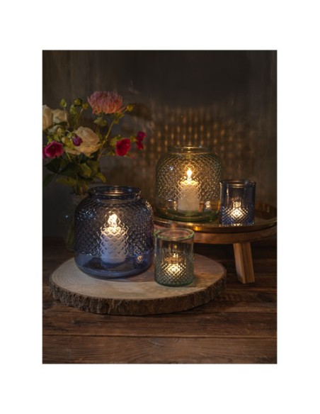 Portacandela in vetro riciclato Estar