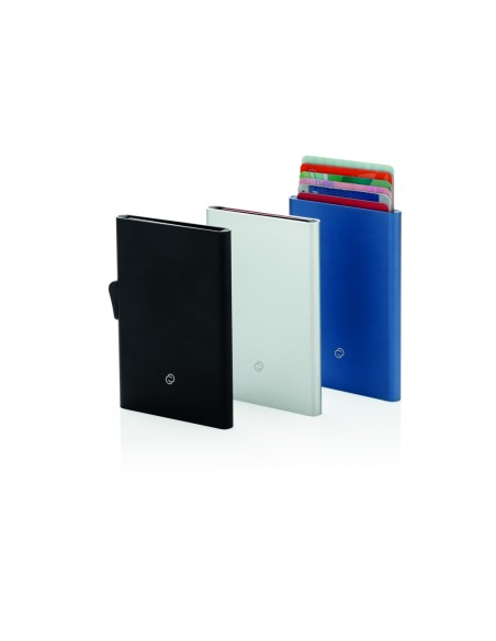 Porta carte di credito RFID in alluminio C-Secure