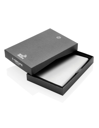 Porta carte di credito RFID in alluminio C-Secure