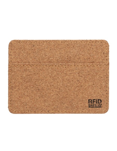 Porta carte di credito RFID in sughero