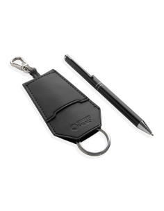 Set portachiavi e penna SP Tula in rPET PU RCS