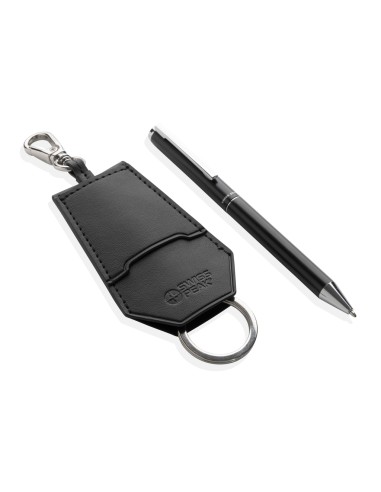 Set portachiavi e penna SP Tula in rPET PU RCS