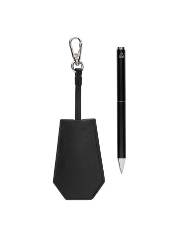 Set portachiavi e penna SP Tula in rPET PU RCS