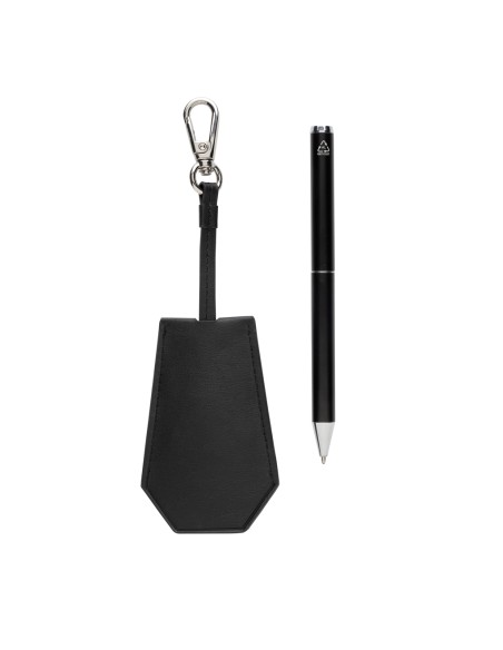 Set portachiavi e penna SP Tula in PU riciclato RCS