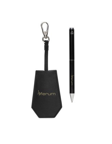 Set portachiavi e penna SP Tula in PU riciclato RCS