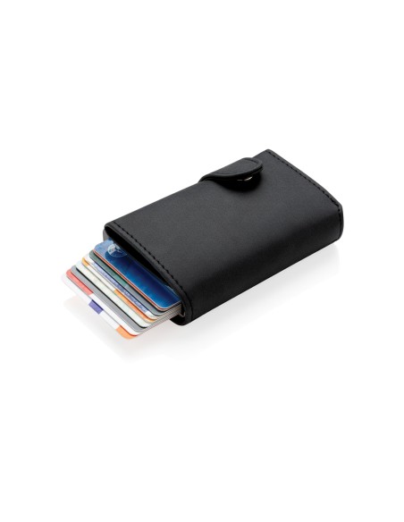 Porta carte RFID in alluminio con portafogli in PU
