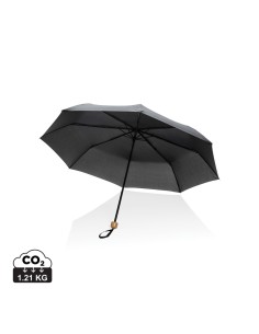 Mini ombrello bambù 20.5" rPET pongee 190T Impact AWARE™