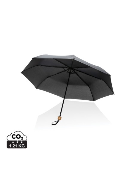 Mini ombrello bambù 20.5" rPET pongee 190T Impact AWARE™