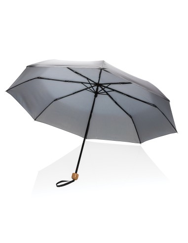 Mini ombrello bambù 20.5" rPET pongee 190T Impact AWARE™