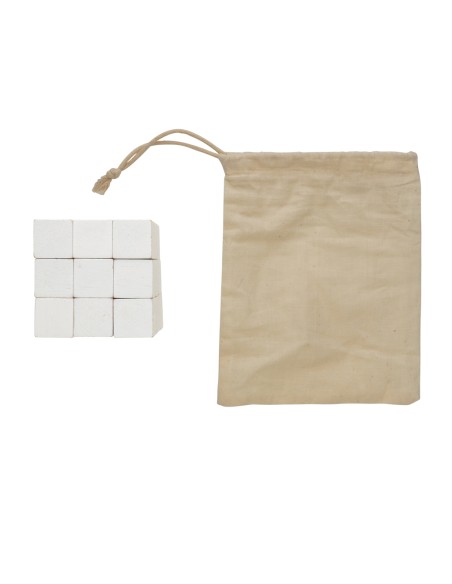 Rompicapo di legno in custodia di tela