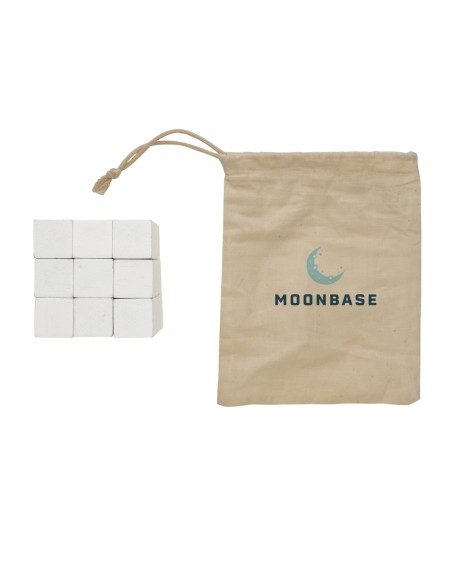 Rompicapo di legno in custodia di tela