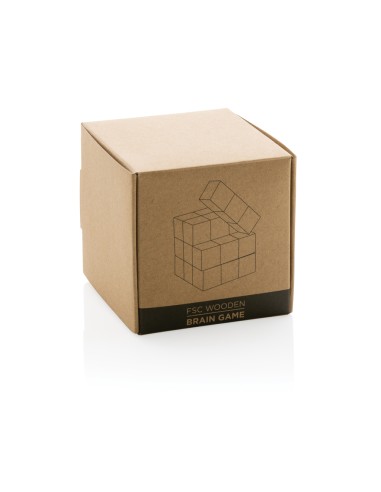 Rompicapo di legno in custodia di tela