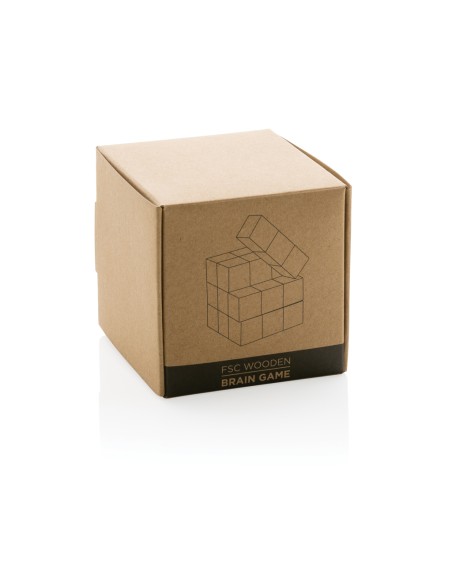 Rompicapo di legno in custodia di tela