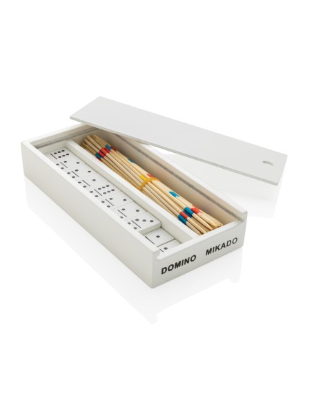 Gioco deluxe mikado/domino in legno