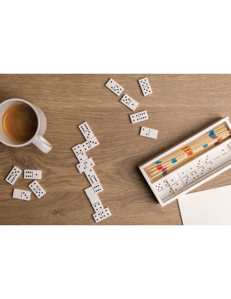 Gioco deluxe mikado/domino in legno