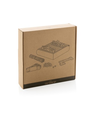 Set giochi 5 in 1 in legno