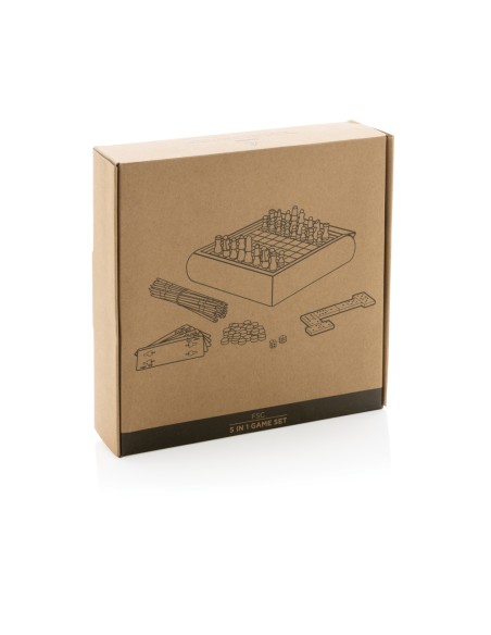 Set giochi 5 in 1 in legno