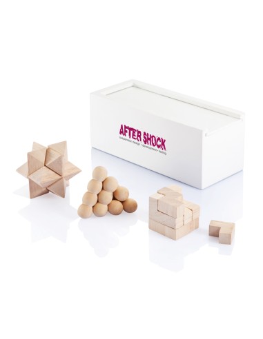 Rompicapo 3 pezzi in legno