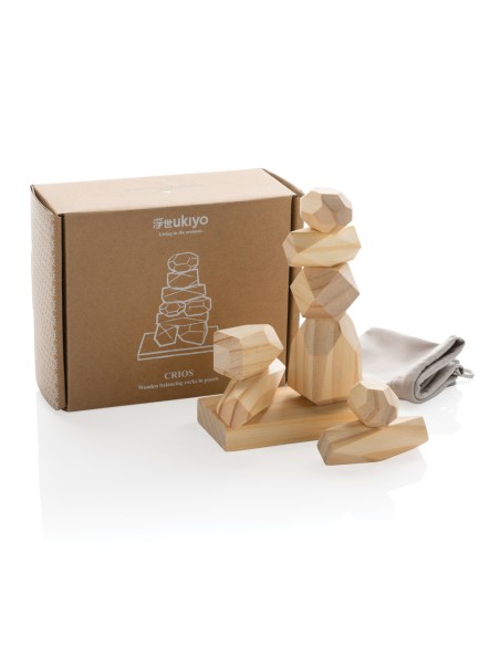 Rocce di bilanciamento in legno Ukiyo Crios in astuccio