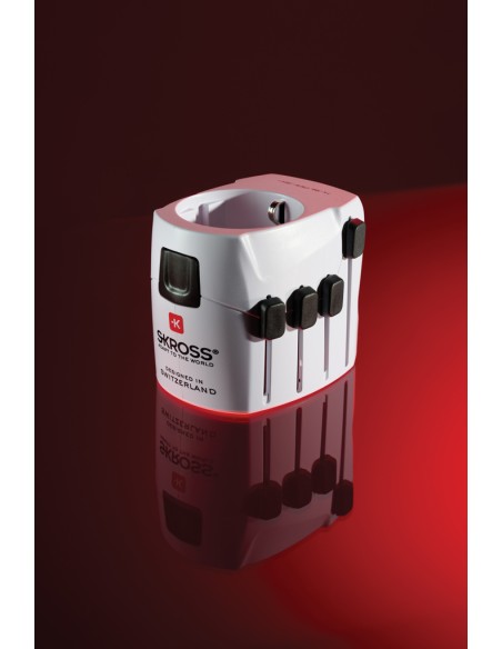 SKROSS Adattatore da viaggio universale Pro 3 poli