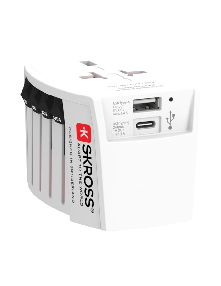 SKROSS Adattatore da viaggio MUV USB ( 1 TYPE C 1 USB A)