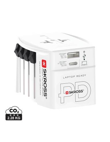 SKROSS Adattatore da viaggio MUV 65W PD con cavo USB C