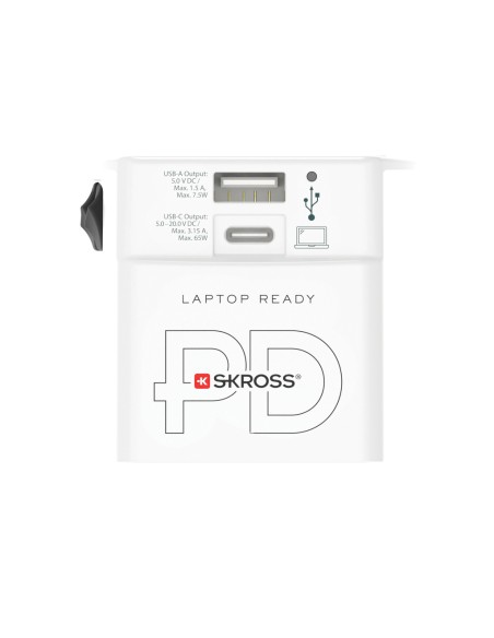 SKROSS Adattatore da viaggio MUV 65W PD con cavo USB C