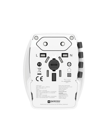 SKROSS Adattatore da viaggio MUV 65W PD con cavo USB C