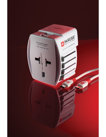 SKROSS Adattatore da viaggio MUV 65W PD con cavo USB C