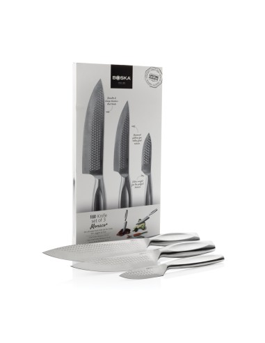 BOSKA Coltelli da cucina Monaco+, set di 3 pezzi