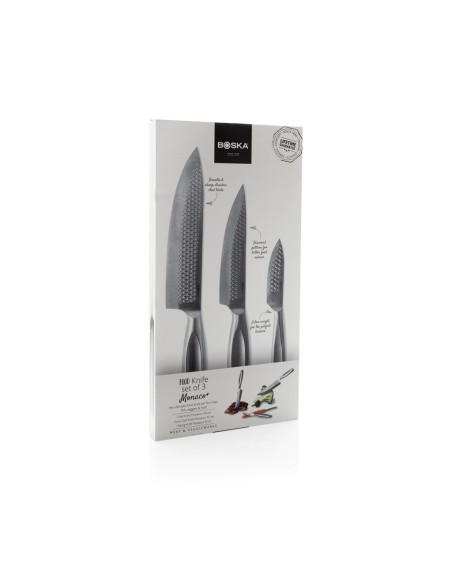 BOSKA Coltelli da cucina Monaco+, set di 3 pezzi