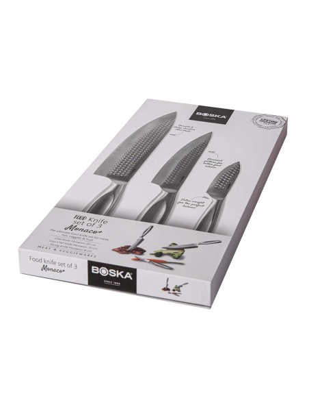 BOSKA Coltelli da cucina Monaco+, set di 3 pezzi