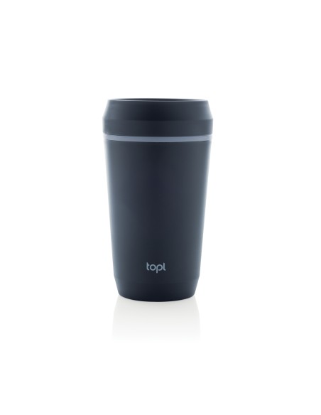 Bicchiere Topl in rPlastica con tappo 360 brevettato 354ml