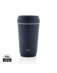 Bicchiere Topl in rPlastica con tappo 360 brevettato 354ml
